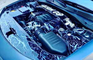 Aluminum 4 Piece Engine Bay Set / Dodge Charger GT, R/T, SRT 392, Hellcat 2015-2022 - American Stanced