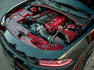Aluminum 4 Piece Engine Bay Set / Dodge Charger GT, R/T, SRT 392, Hellcat 2015-2022 - American Stanced