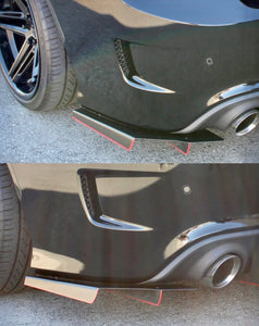 Aluminum Read Side Spats / Dodge Charger, GT, R/T, SRT 392, Hellcat 2015-2021 - American Stanced